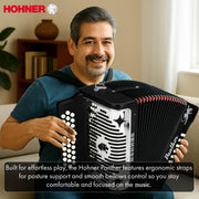 Hohner Panther Diatonic Accordion - Keys G/C/F w/ Hard Case