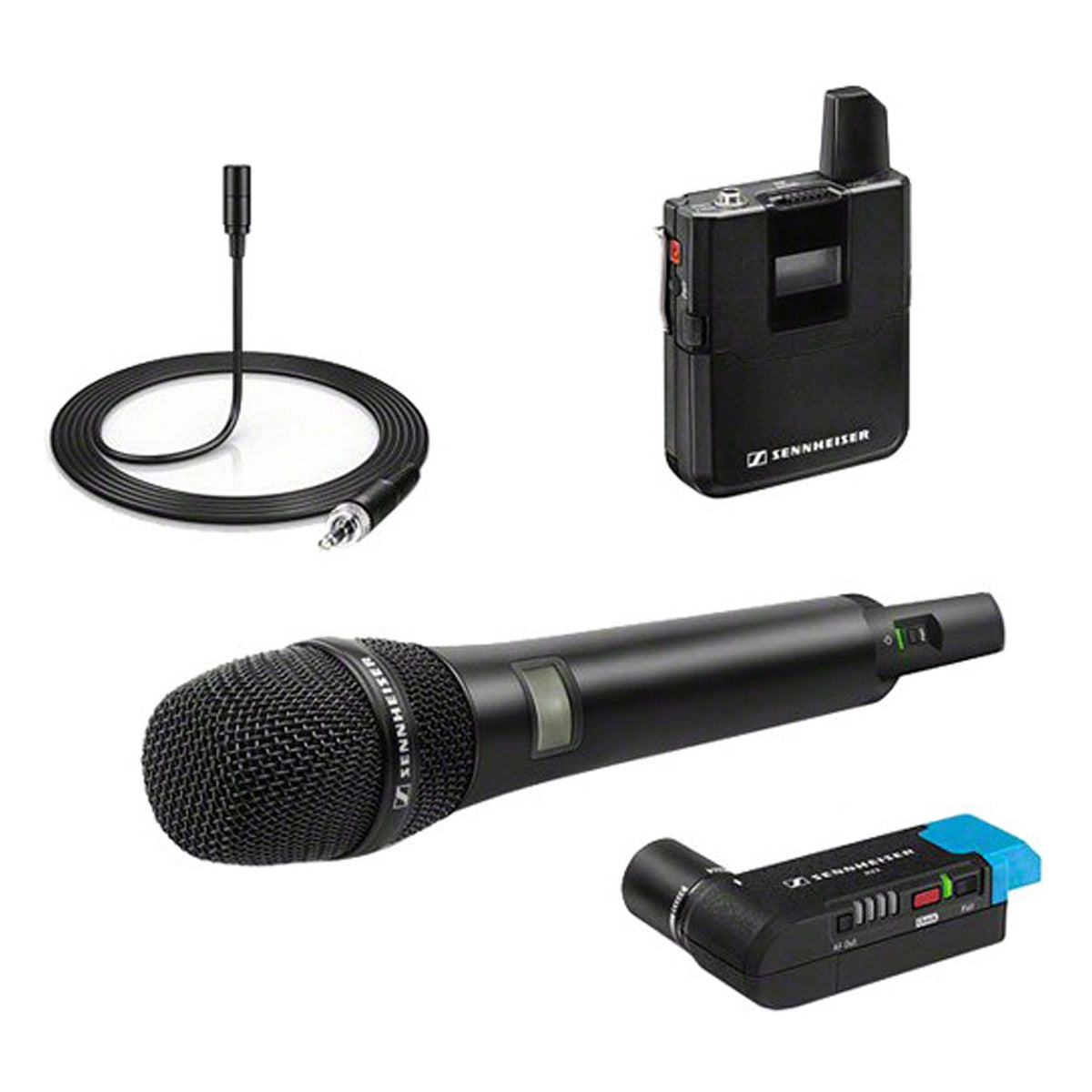 Sennheiser AVX Camera-Mountable Digital Wireless Handheld and Lavalier Set (AVX-COMBOSET-4)
