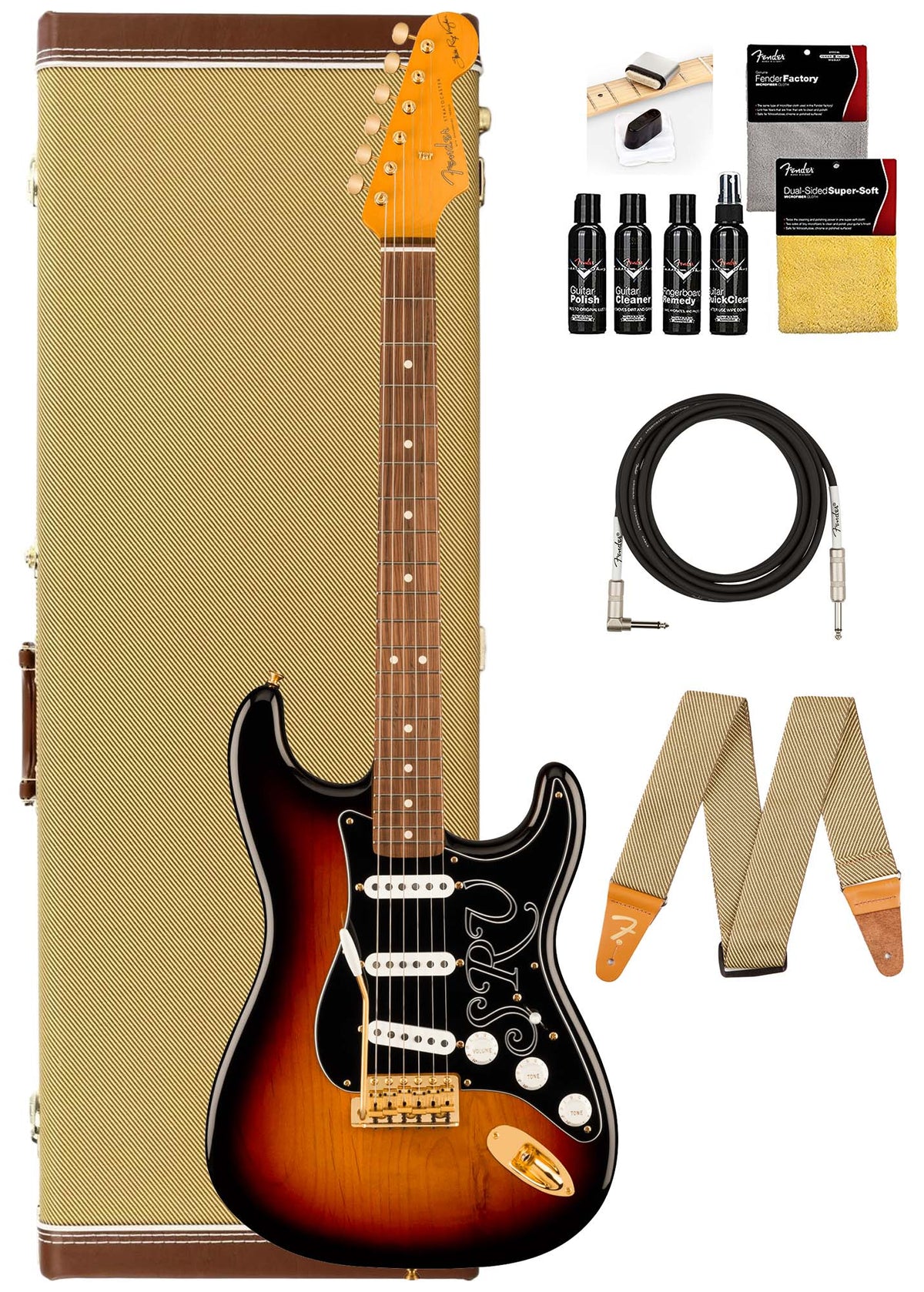 Fender Stevie Ray Vaughan Stratocaster - 3-Color Sunburst w/ Case
