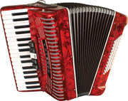 Hohner Hohnica 1305 72 Bass Piano Accordion - Pearl Red w/ Gig Bag
