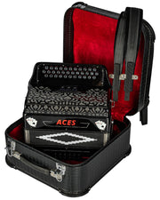 Hohner Hohnica Aces II 34-Button Accordion with 3 Registers - FBbEb w/ Gig Bag