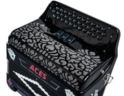 Hohner Hohnica Aces II 34-Button Accordion with 3 Registers - FBbEb w/ Gig Bag