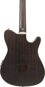 Ibanez TOD10NL Tim Henson Nylon Acoustic-Electric Guitar, Left Handed - Transparent Black Flat w/ Gig Bag