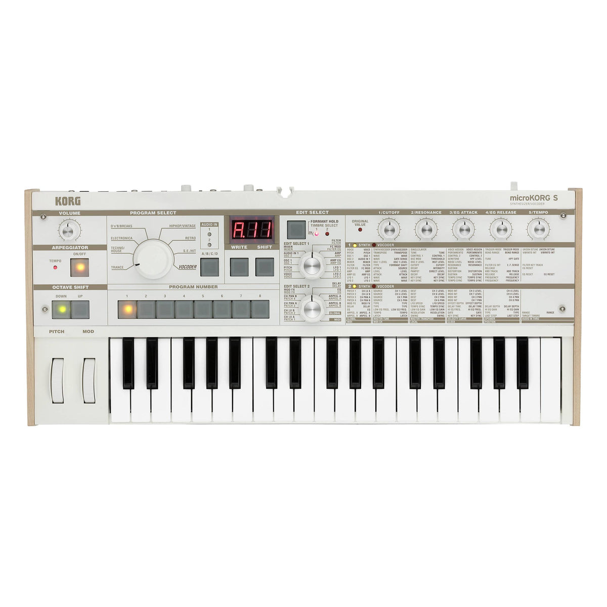 Korg microKORG S Synthesizer/Vocoder (MICROKORGS)