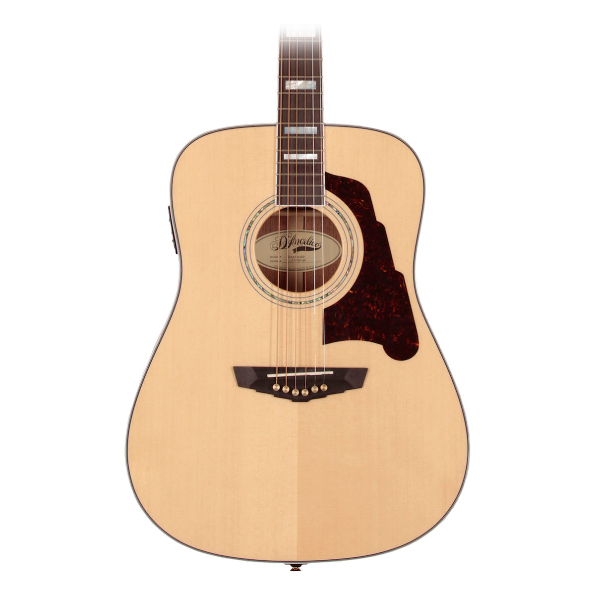 D'Angelico Lexington Dreadnought Acoustic-Electric Guitar - Natural (SD300NAT)