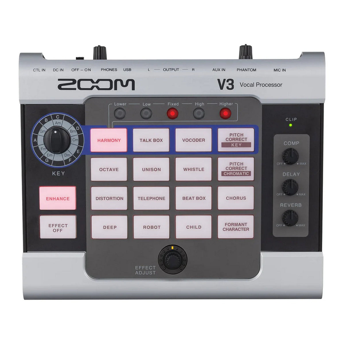 Zoom V3 Vocal Processor and Recording Bundle with Zoom UAC-232 USB-C Audio Interface and Hosa CPP-105 TS Cables