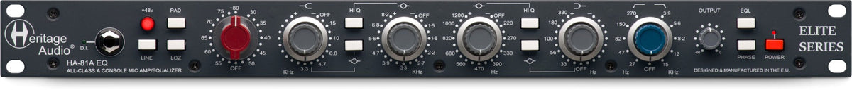 Heritage Audio HA-81A British-Spec Hybrid Channel Strip