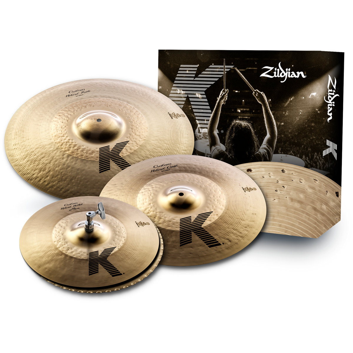 Zildjian KCH390 K Custom Hybrid Cymbal Set