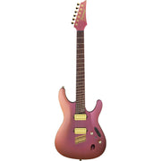 Ibanez SML721 S Axe Design Lab Multi-Scale Electric Guitar, Rose Gold Chameleon