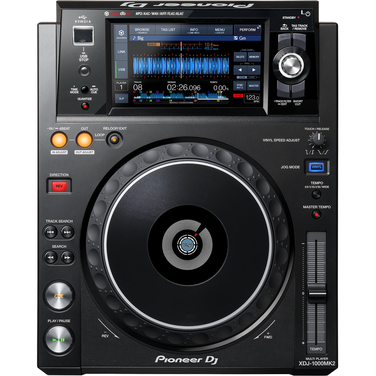 Pioneer XDJ-1000 MK2 Digital Performance DJ Multi-Player